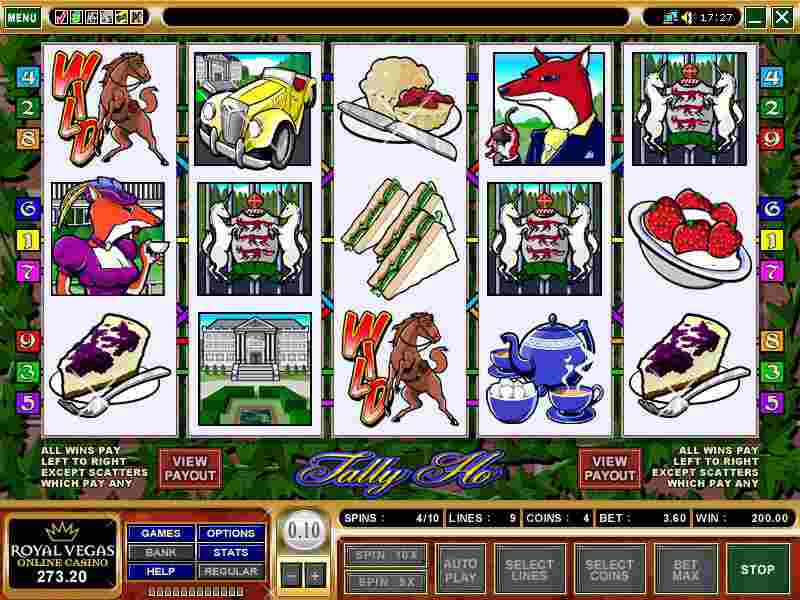 Winning screenshot for Tally Ho Slot