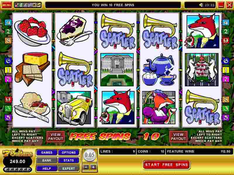 Winning screenshot for Tally Ho Slot